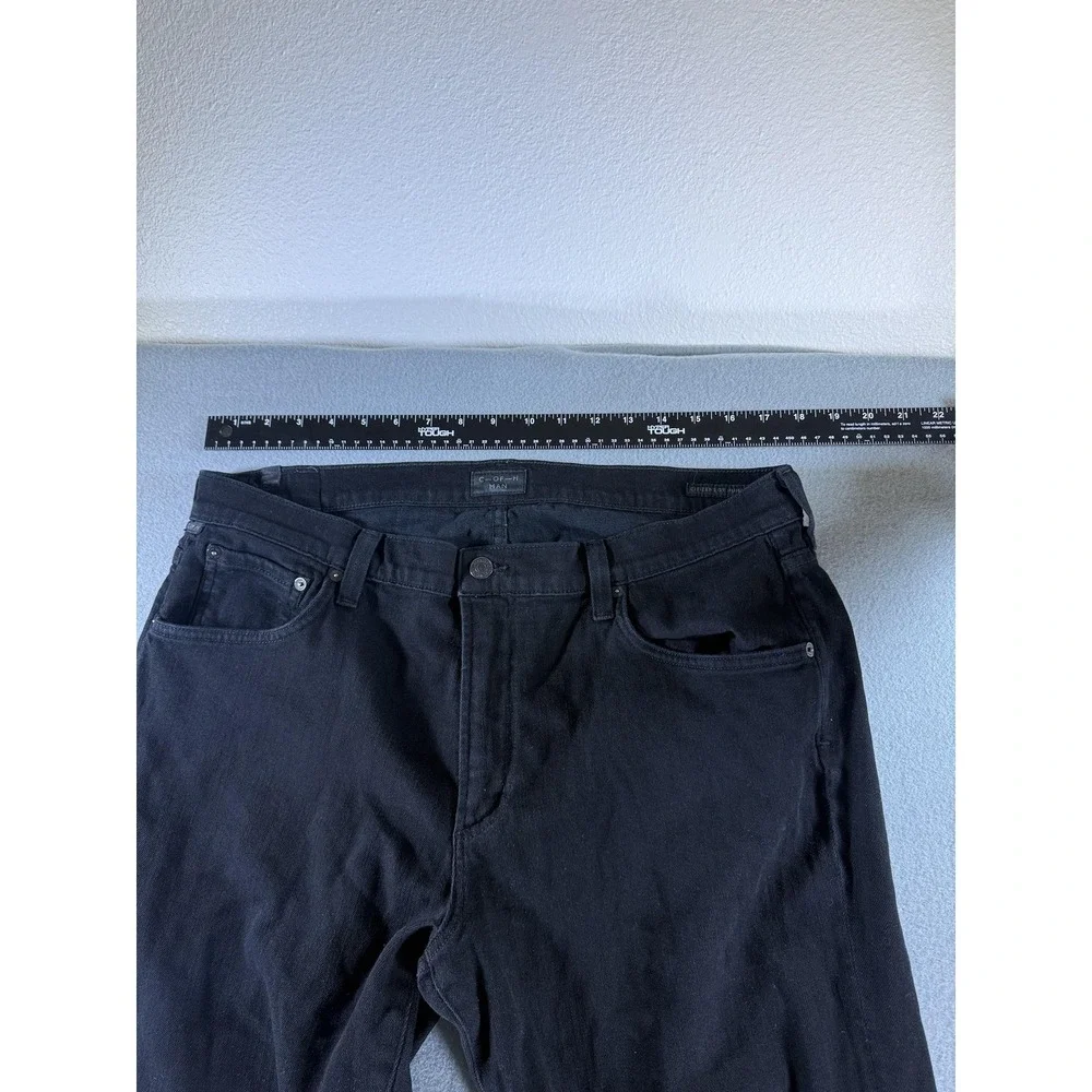 Citizens Of Humanity Jagger Jeans Mens 38x27 Black Straight Denim Casual‎